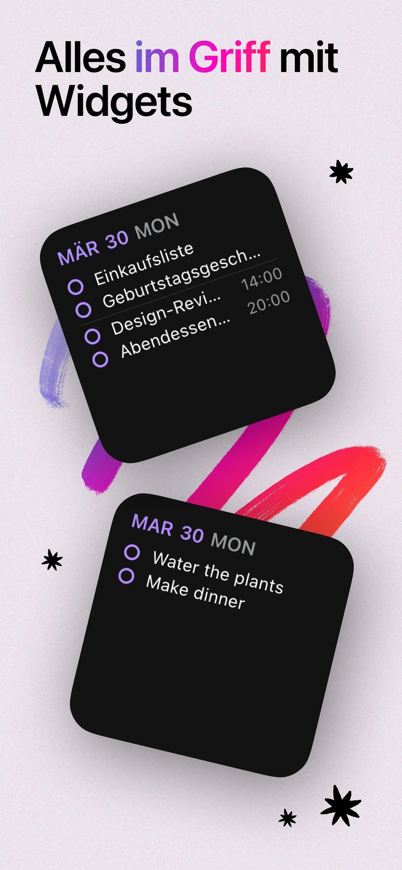 Reminder setup with hands-free