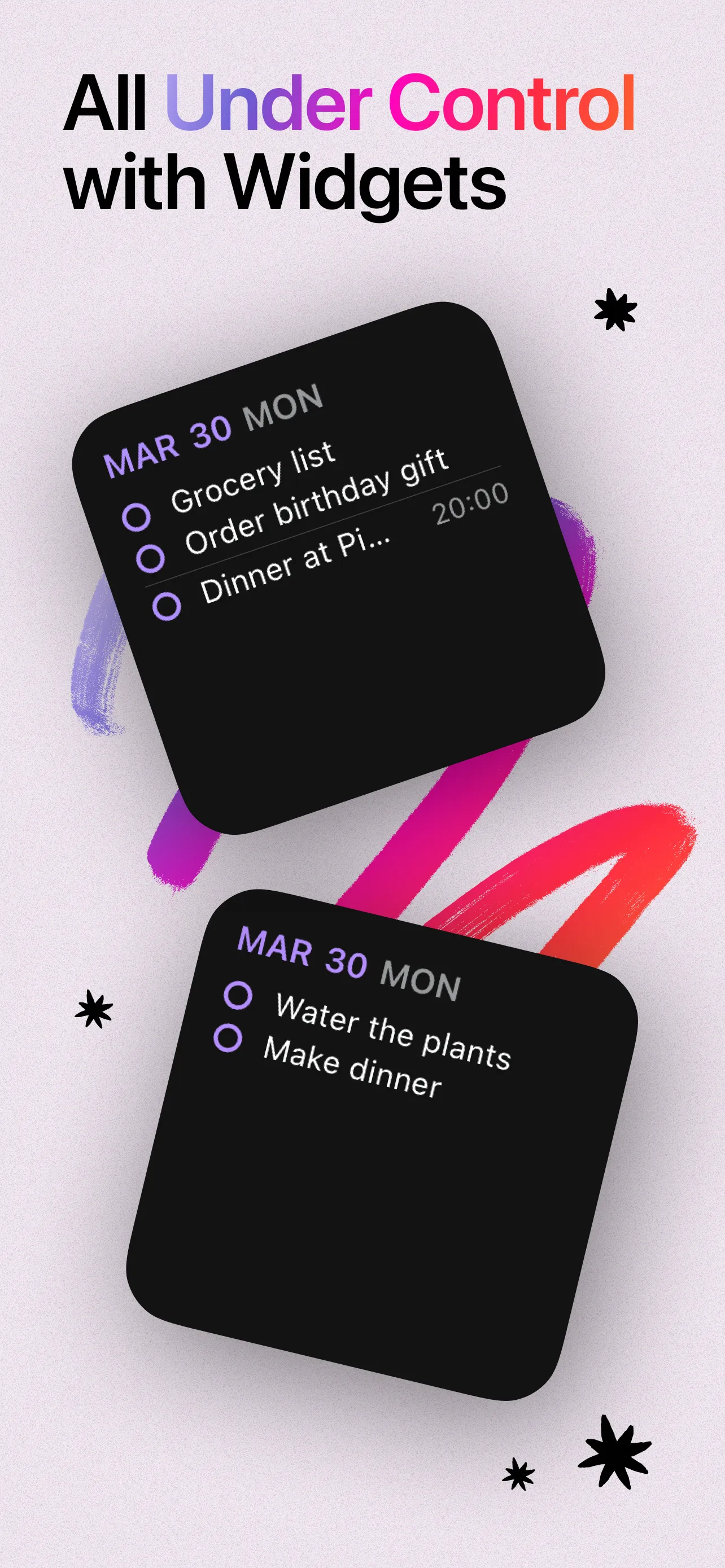 Reminder setup with hands-free