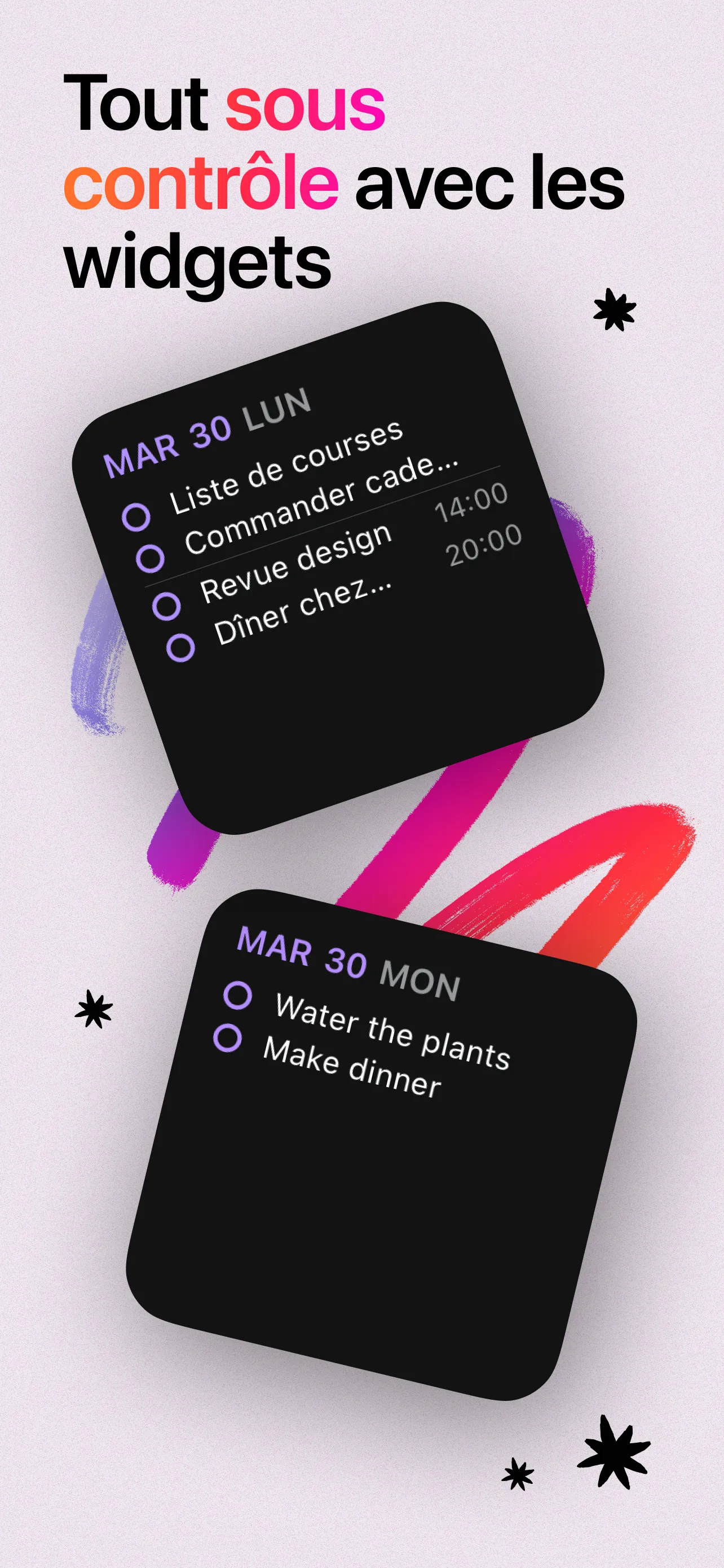 Reminder setup with hands-free